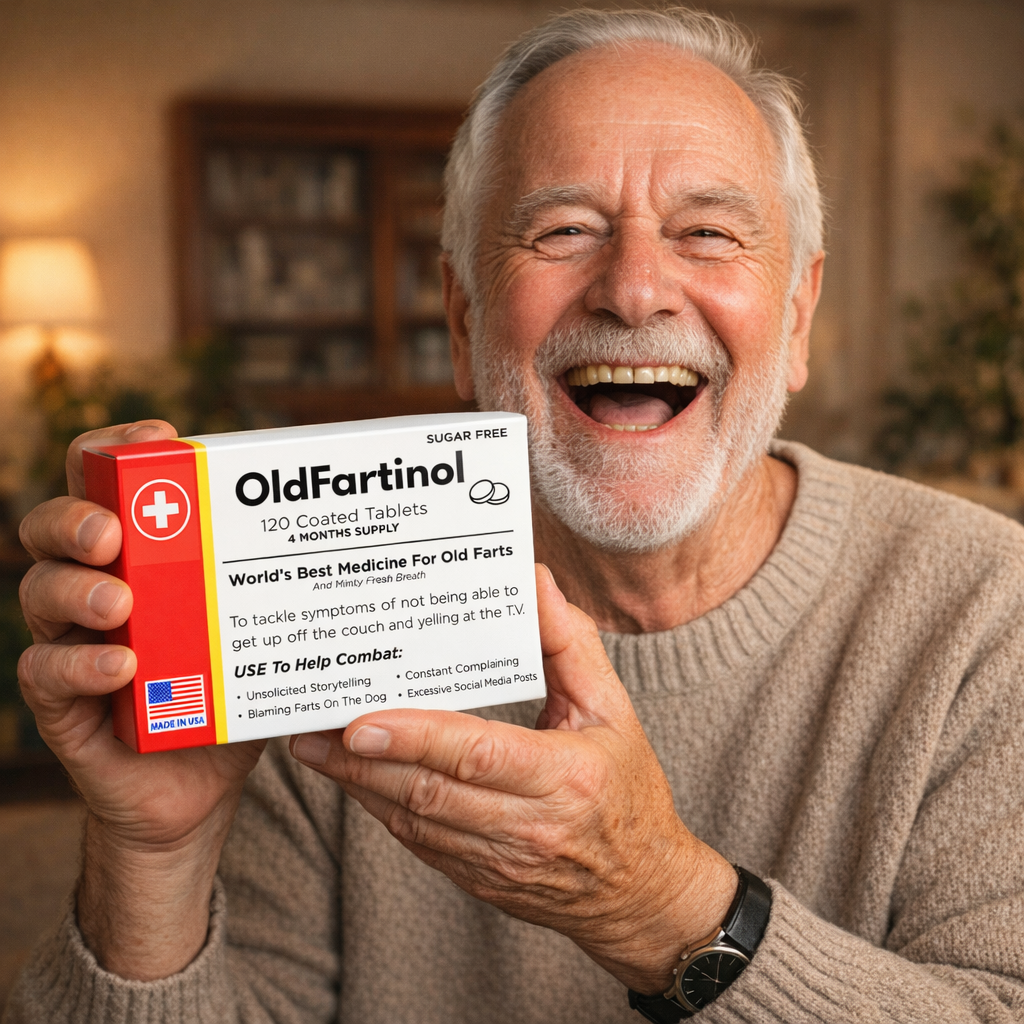 Funny OldFartinol Birthday Gag Gift, 120 Sugar-Free Mints Made in USA