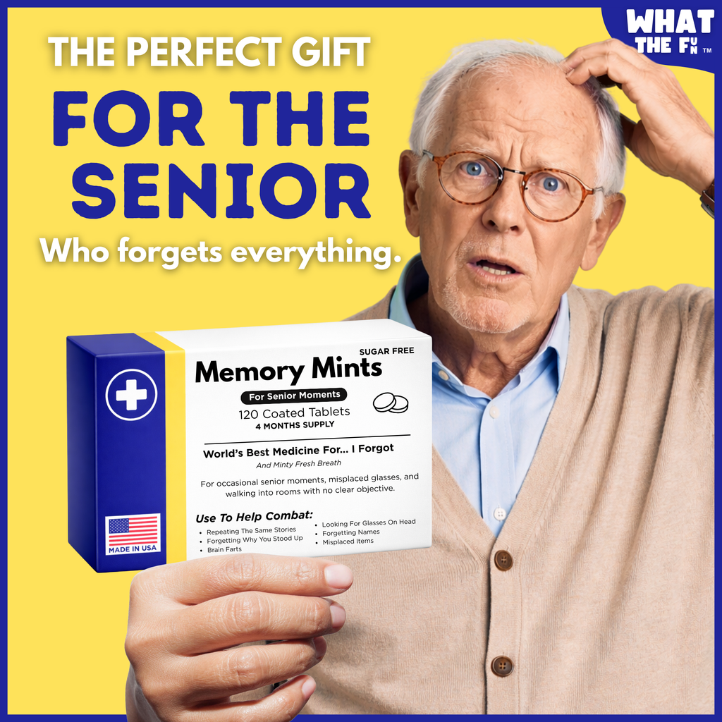 Funny Memory Gift, Memorymints, 120 Sugar-Free Mints, Senior Gag Gift