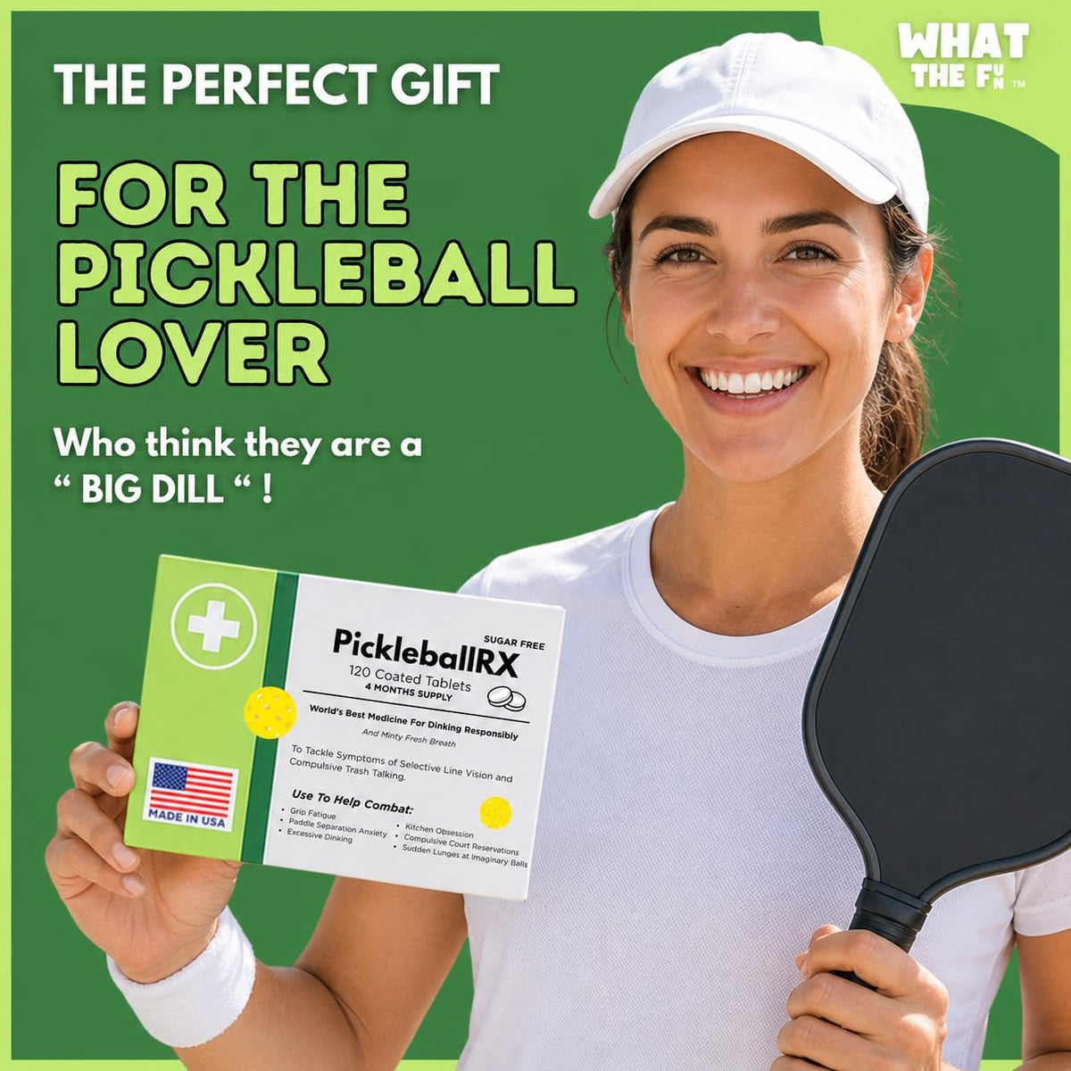 Funny Pickleball Birthday Gag Gift for Men & Women PickleballRX Mints USA