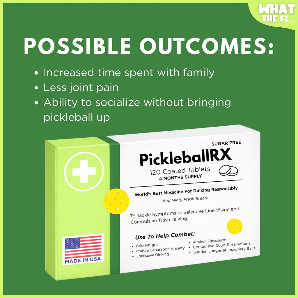 Funny Pickleball Birthday Gag Gift for Men & Women PickleballRX Mints USA